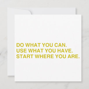 Start Where You Are Invitation