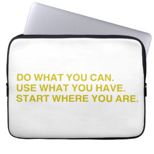 Start Where You Are Laptop Sleeve