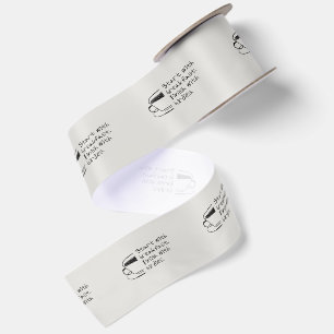 Start With Breakfast. Finish With Birdies. Golf Satin Ribbon