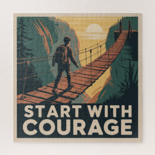 Start With Courage Jigsaw Puzzle