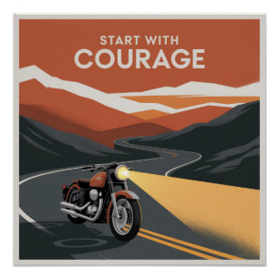 Start With Courage Poster