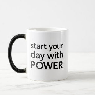 start you day with power magic mug