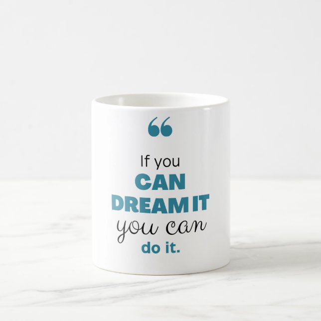 Start your day inspired. coffee mug (Center)