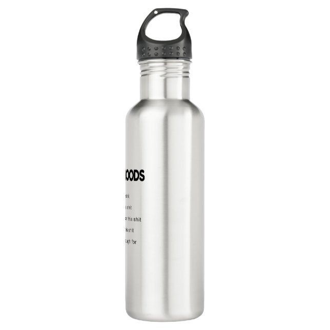 Start your day with a dose of humour! This unique  710 Ml Water Bottle (Front)