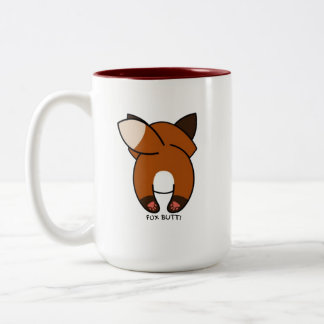Start your day with a foxy dose of caffeine! Two- Two-Tone Coffee Mug