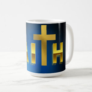 "Start your day with a sip of faith." Mug