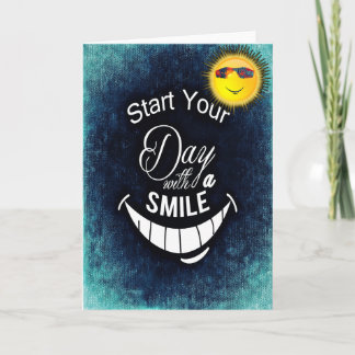 Start your Day With a Smile Holiday Card