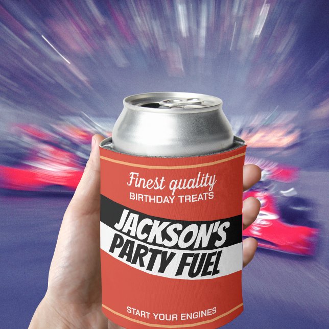 Start Your Engines | Car Themed Birthday Funny Can Cooler (Creator Uploaded)