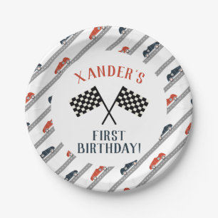 Start Your Engines Race Car Birthday Party Any Age Paper Plate