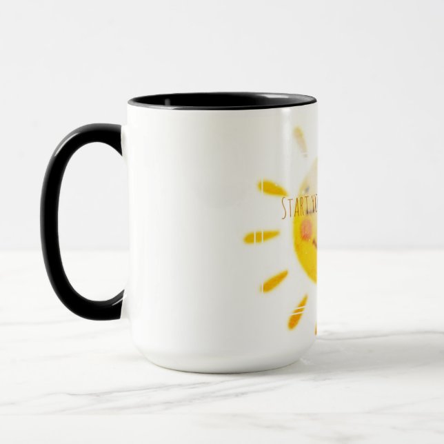 Start Your Morning  With a SMILE Mug (Left)