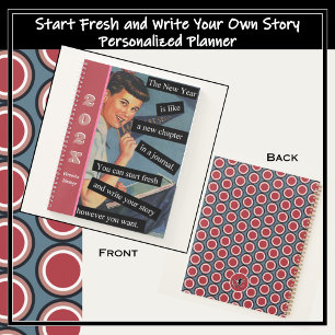 Start Your Next Best Chapter Vintage Personalized  Planner