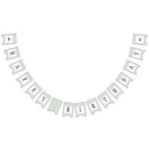 Start Your Tractor Birthday Bunting Flag