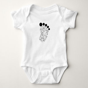 Started From The Belly Now I'm Here Baby Shower  Bodysuit