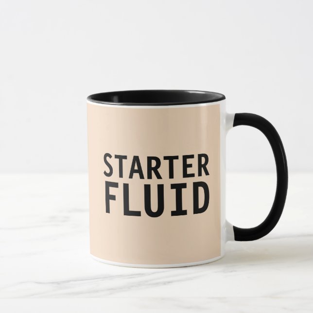 STARTER FLUID FUNNY COFFEE MUGS (Right)