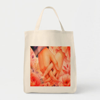 Starting Our Life Together Hand in Hand Wedding Tote Bag