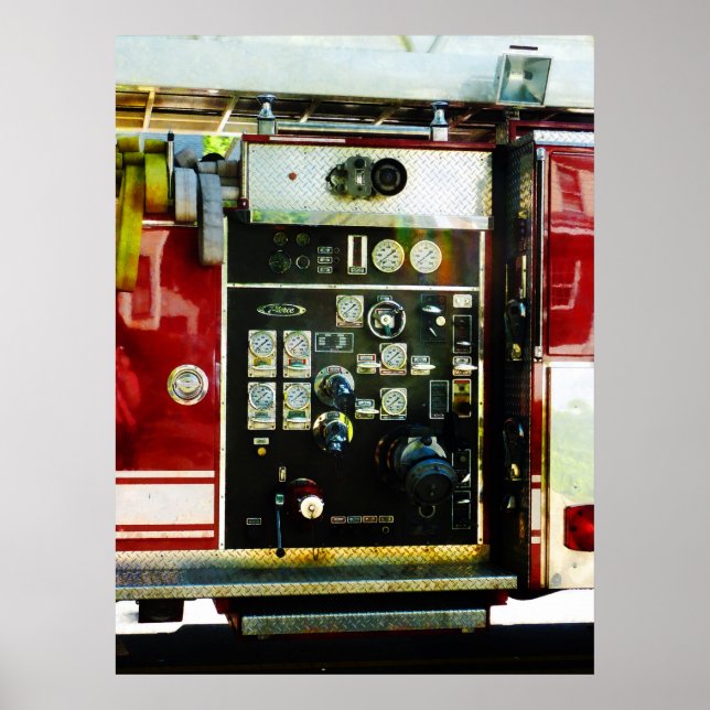 STARTING UNDER $20 - Gauges on Fire Truck Poster (Front)
