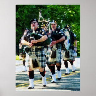 STARTING UNDER $20 - Line of Bagpipers Poster