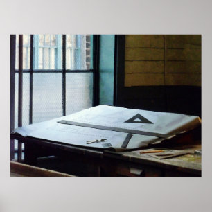 STARTING UNDER $20 - Triangle, Ruler and Compass Poster