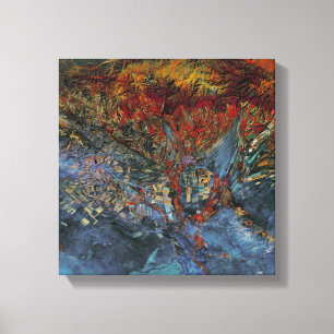 Startling Red Patches  Canvas Print