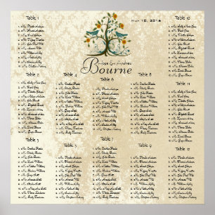 Starts at $13.20 Seating Chart 12 Tables