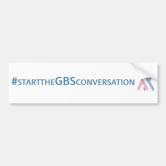 #starttheGBSconversation Bumper Sticker (Front)