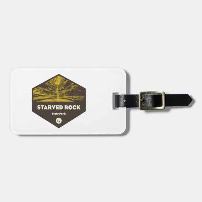 Starved Rock State Park Illinois Luggage Tag (Front Horizontal)
