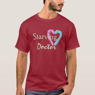 Starving Doctor In Maroon T-Shirt