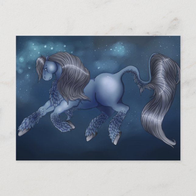 "Starwalker" Fantasy Horse Postcard (Front)