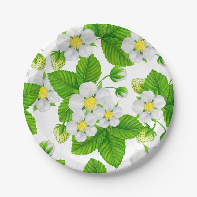 Starwberry garden 2 paper plate (Front)