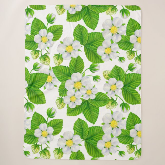 Starwberry garden 2 sherpa blanket (Front)