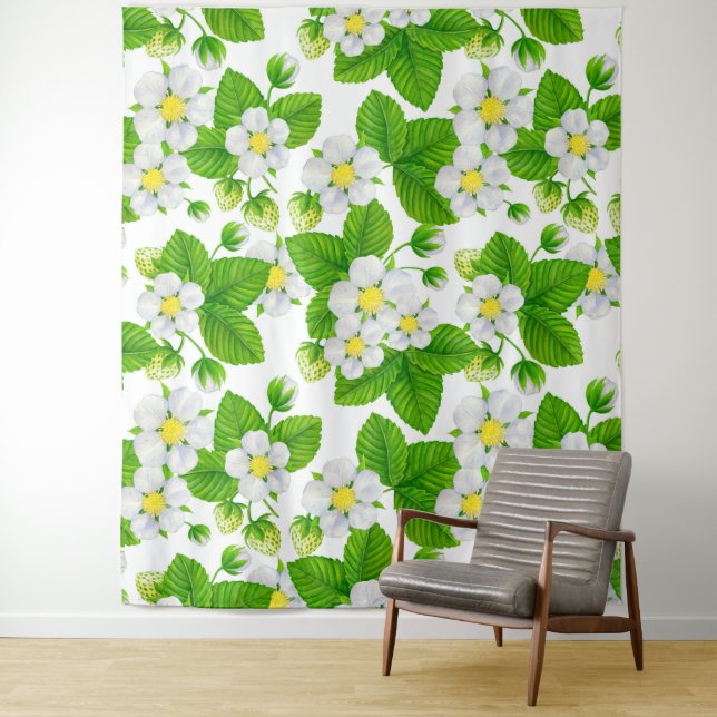 Starwberry garden 2 tapestry (In Situ)