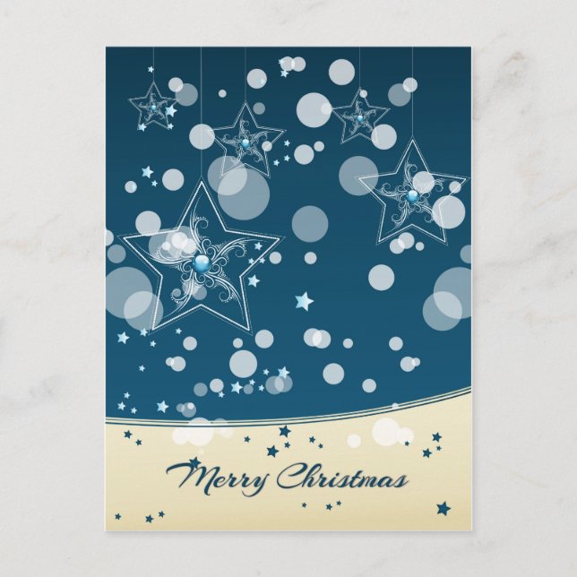 Stary Christmas Night Postcard (Front)