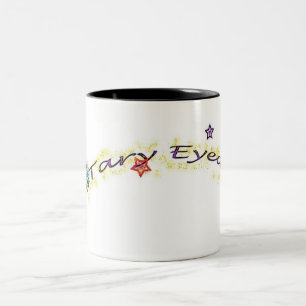 stary eyed simplified mug2 Two-Tone coffee mug