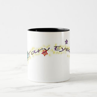 stary eyed simplified mug2 Two-Tone coffee mug