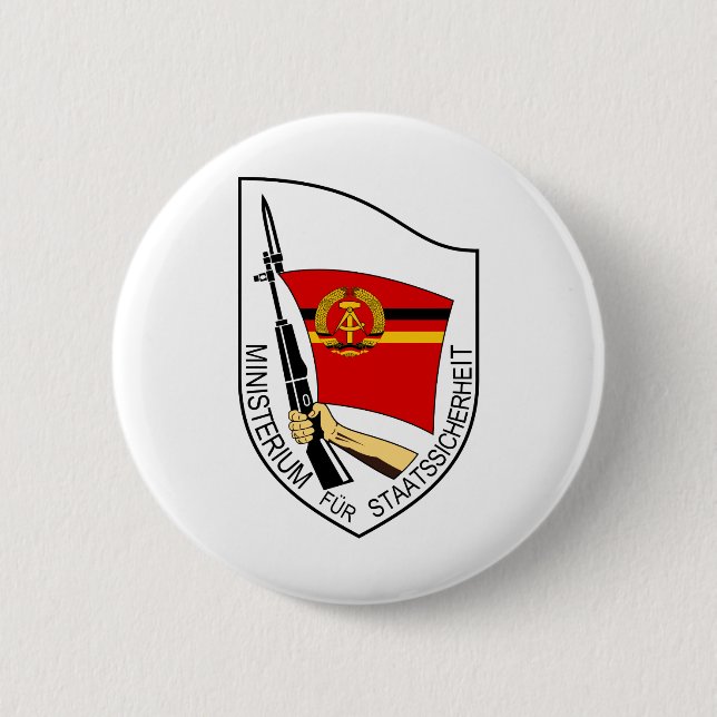 Stasi - DDR (Deutsche Demokratische Republik) 2 Inch Round Button (Front)