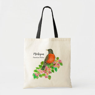 State Bird of Michigan American Robin Tote Bag