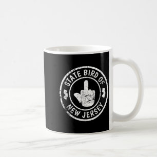 State Bird Of New Jersey Middle Finger Funny Distr Coffee Mug