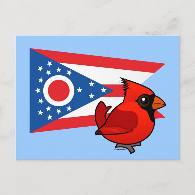 State Birdorable of Ohio Postcard (Front)