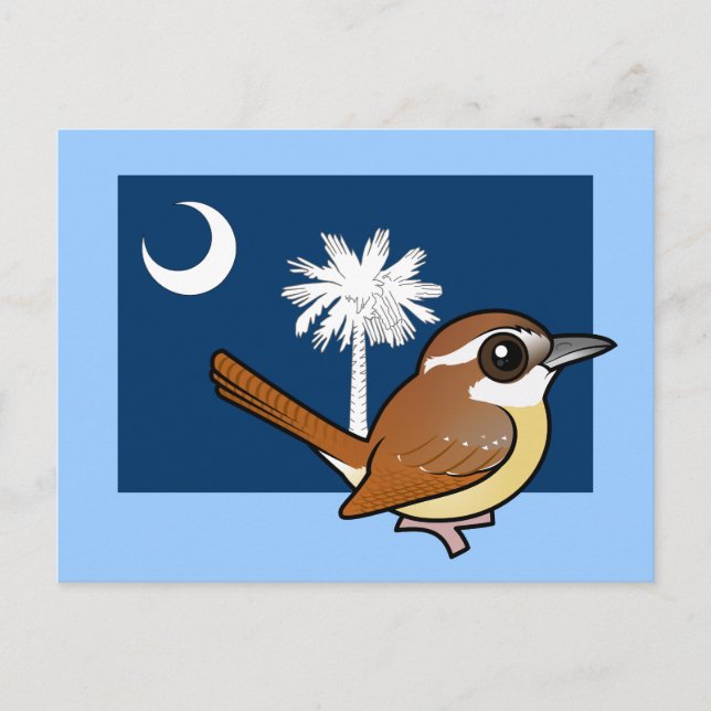 State Birdorable of South Carolina: Carolina Wren Postcard (Front)