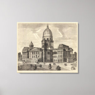State Capitol building, Springfield, Ill Canvas Print