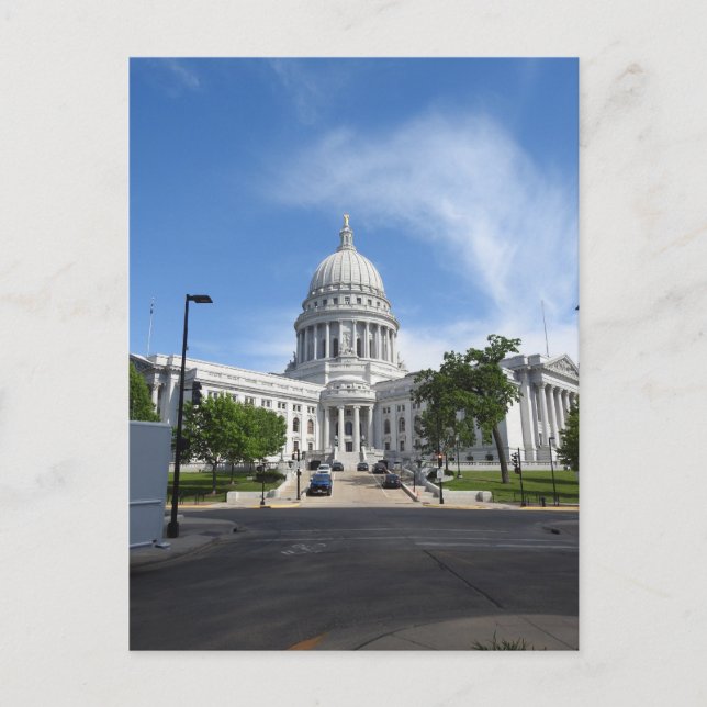 State Capitol in Madison, Wisconsin Postcard (Front)