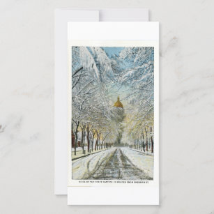 State Capitol in Winter, Denver, Colorado Holiday Card