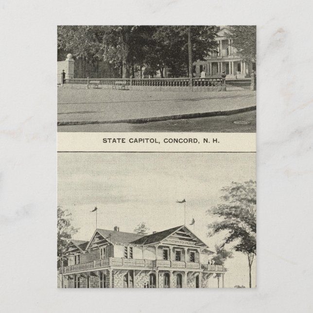 State Capitol, NH State Bldg, Columbian Exposition Postcard (Front)