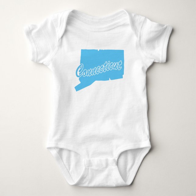 State Connecticut Baby Bodysuit (Front)