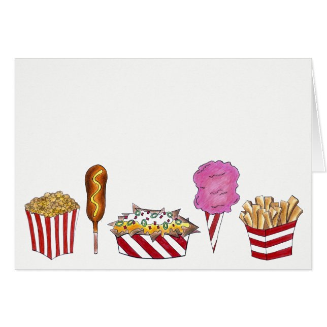 State Fair Carnival Foods Corndog Popcorn Nachos (Front Horizontal)