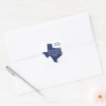 State Flag Blue We've Moved - Dotted Texas Moving