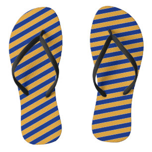 State Flag Colours of Massachusetts Flip Flops