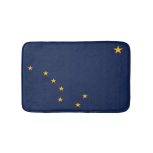 State Flag of Alaska, USA Bath Mat