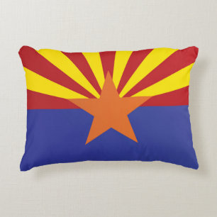 State Flag of Arizona, USA Accent Pillow