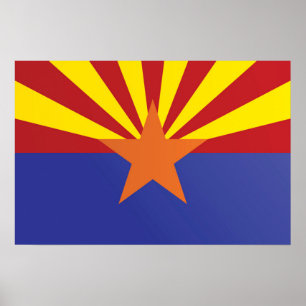 State Flag of Arizona, USA Poster